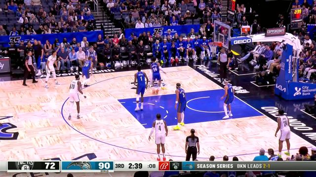 【2024年03月14日 篮网vs魔术集锦】黑云压城城欲摧 艾萨克追身大火锅鲜香麻辣