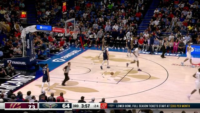 【2024年03月14日 骑士vs鹈鹕集锦】默契连线！梅里尔潇洒妙传空切的琼斯直杀篮下暴扣得手