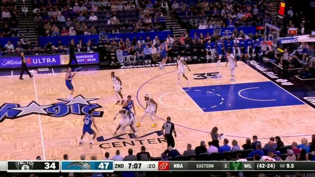 【2024年03月14日 篮网vs魔术集锦】一言不合就起飞 弗朗茨瓦格纳空切起飞暴扣得手