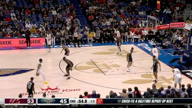 【2024年03月14日】骑士vs鹈鹕第2节英文原声录像回放