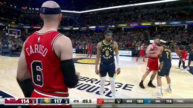 【2024年03月14日】公牛vs步行者第4节英文原声录像回放