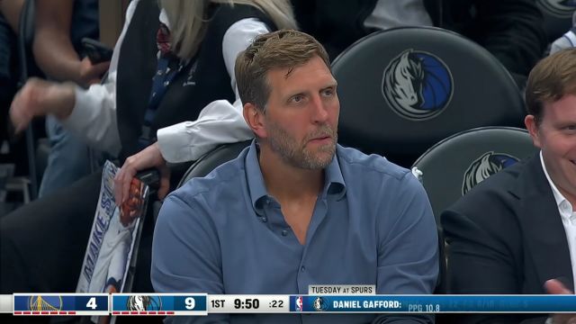 【2024年03月14日 勇士vs独行侠集锦】让你尝尝被隔扣的滋味！加福德脚踩弹簧暴力隔扣TJD强势碾压