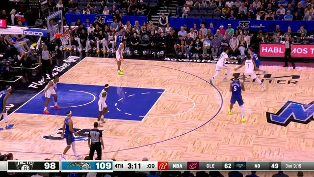 【2024年03月14日 篮网vs魔术集锦】篮网106-114魔术 魔术主场轻取篮网终结两连败