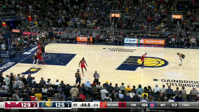 【2024年03月14日 公牛vs步行者集锦】还没到该放弃的时候！ 西亚卡姆强硬拿下两分帮助球队追分