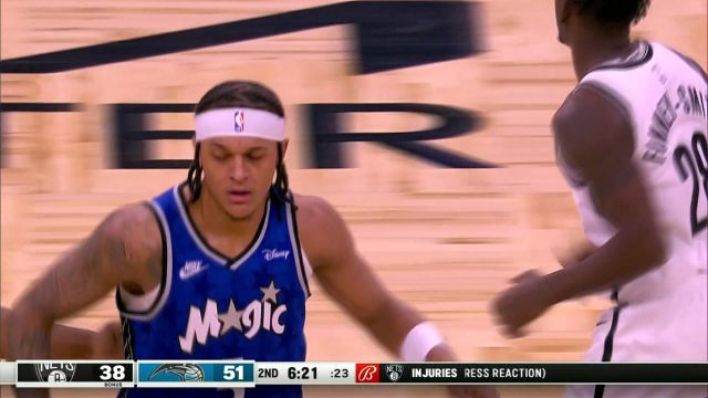 【2024年03月14日 篮网vs魔术集锦】班凯罗vs篮网集锦 内外开花21分9助攻率队轻取篮网