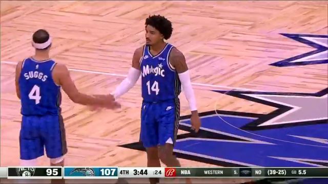 【2024年03月14日】NBA常规赛：篮网vs魔术第4节英文原声录像回放