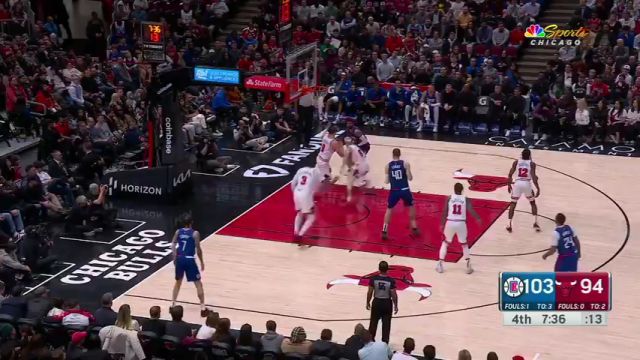 【2024年03月15日】快船vs公牛第4节英文原声录像回放