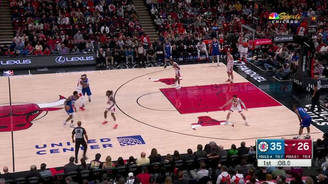 【2024年03月15日 快船vs公牛集锦】取分就像喝水一样容易 莱昂纳德鲍威尔连得4分