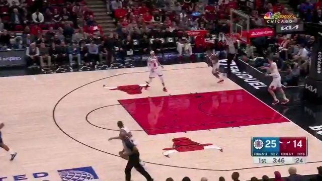 【2024年03月15日】快船vs公牛第1节中文解说录像回放