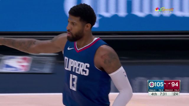 【2024年03月15日 快船vs公牛集锦】我的手感可一直在线呢 乔治翻身中投+空位三分连得5分