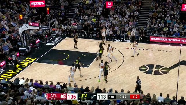 【2024年03月16日 老鹰vs爵士集锦】反击打得风生水起 塞克斯顿抢断快速推进追身三分手起刀落