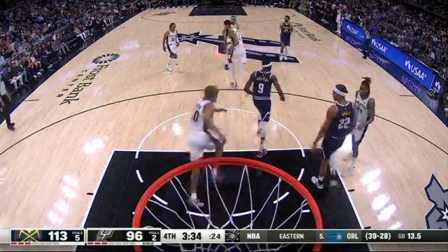 【2024年03月16日】掘金vs马刺第4节英文原声录像回放