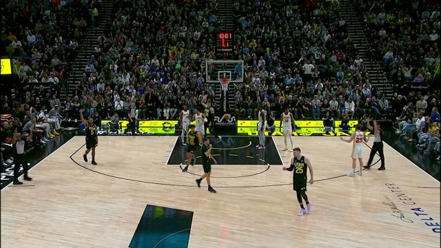 【2024年03月16日 老鹰vs爵士集锦】没得感情的冷血杀手！迈卡-波特外线高难度出手打成3+1