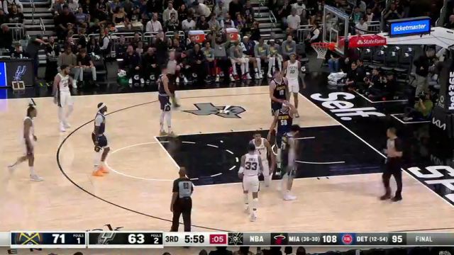 【2024年03月16日】掘金vs马刺第3节英文原声录像回放