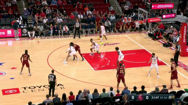 【2024年03月17日 骑士vs火箭集锦】默契配合打穿防守！杰伦-格林妙传贾巴里-史密斯完成滑翔劈扣