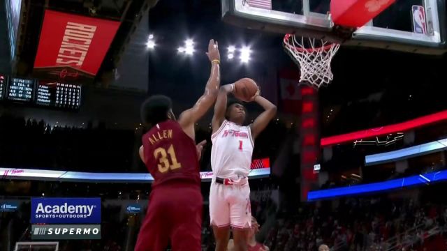 【2024年03月17日 骑士vs火箭集锦】虽是新秀但绝对够用！ 阿门-汤普森拔地而起炸裂隔扣艾伦