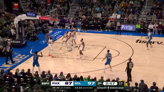 【2024年03月18日 太阳vs雄鹿集锦】彻底进入超强模式！利拉德突破上篮一气呵成打成2+1