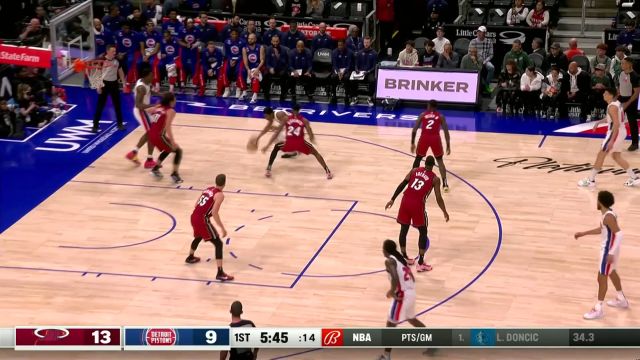 【2024年03月18日 热火vs活塞集锦】积极绝对有用！艾维积极拼抢强杀篮下无视包夹上篮打进