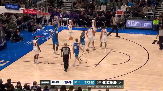 【2024年03月18日】太阳vs雄鹿第3节英文原声录像回放