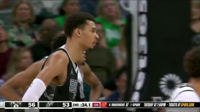 【2024年03月18日】篮网vs马刺英文原声全场录像回放