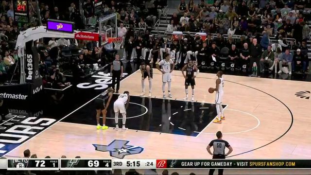 【2024年03月18日】篮网vs马刺第3节中文解说录像回放