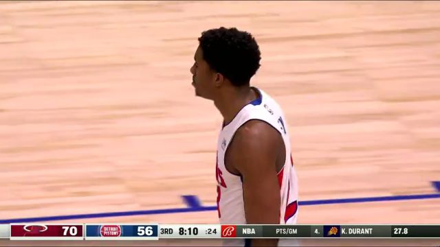 【2024年03月18日】热火vs活塞第3节英文原声录像回放