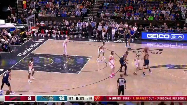 【2024年03月18日 猛龙vs魔术集锦】小瓦格纳毫无准备被打的措手不及 特伦特鬼魅刀球出其不意拿下2+1