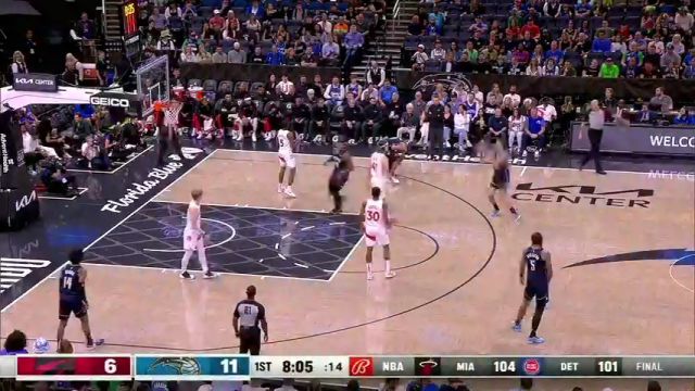 【2024年03月18日】NBA常规赛：猛龙vs魔术第1节英文原声录像回放