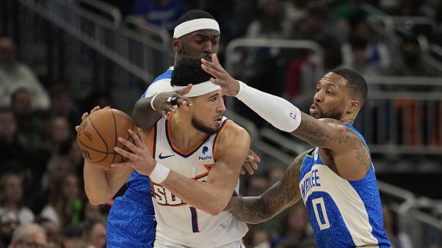 【2024年03月18日 太阳vs雄鹿集锦】太阳129-140雄鹿 三巨头62分不敌利拉德31+16