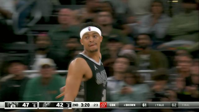 【2024年03月18日 篮网vs马刺集锦】艺高人胆大！约翰逊调高难度无死角飚射三记三分球