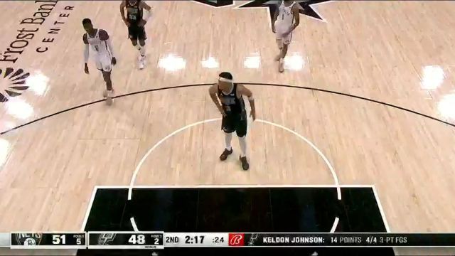 【2024年03月18日】篮网vs马刺第2节中文解说录像回放