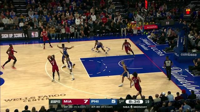 【2024年03月19日 热火vs76人集锦】我的主场休得放肆！班巴镇守篮下送罗齐尔无情遮天大帽