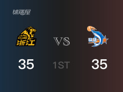 首节比分，广厦35-35战平福建，韦瑟斯庞10分