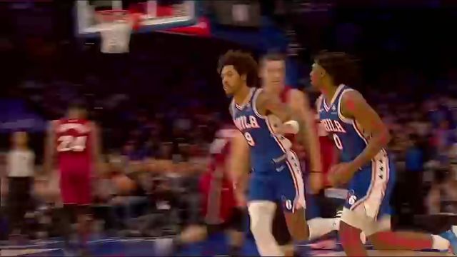 【2024年03月19日】热火vs76人第3节中文解说录像回放