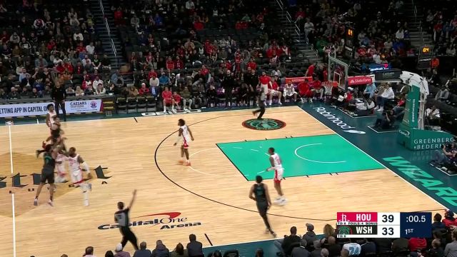 【2024年03月20日 火箭vs奇才集锦】一剑霜寒十四州！贾斯汀-尚帕涅中场超远三分压哨出手篮球稳稳命中