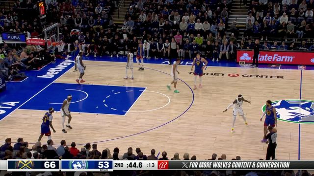 【2024年03月20日 掘金vs森林狼集锦】看我一飞冲天！穆雷平地起惊雷飞身暴扣技惊四座