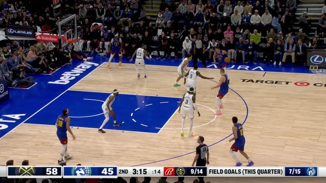 【2024年03月20日 掘金vs森林狼集锦】惊不惊喜意不意外 约老师空位三分命中露出满意笑容