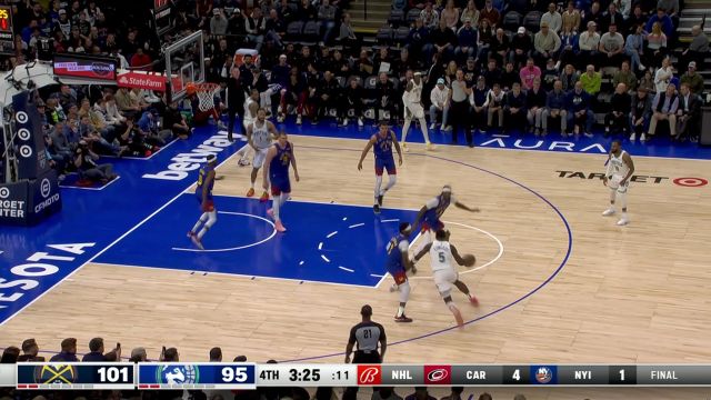 【2024年03月20日 掘金vs森林狼集锦】掘金vs森林狼五佳球