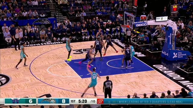 【2024年03月20日 黄蜂vs魔术集锦】三分穿云箭 米勒弧顶飙射超远三分稳稳命中