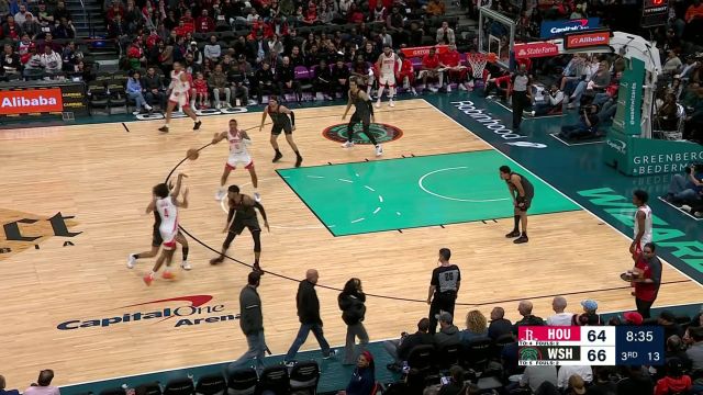 【2024年03月20日 火箭vs奇才集锦】就是足够强硬！阿门-汤普森从普尔头上抢到进攻篮板暴力补扣收下2分