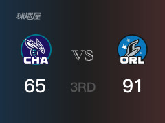 三节比分，魔术91-65领先黄蜂，科尔-安东尼19分