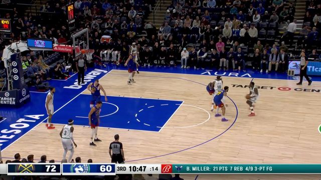 【2024年03月20日 掘金vs森林狼集锦】爱德华兹vs掘金集锦 空砍30+8+8攻传兼备难挽颓势