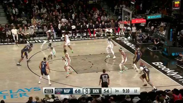 【2024年03月20日】鹈鹕vs篮网第3节中文解说录像回放