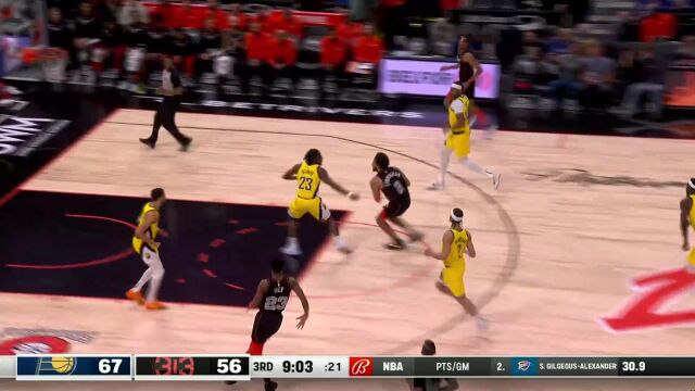 【2024年03月21日 步行者vs活塞集锦】就你是状元啊！特纳钉板大帽坎宁安