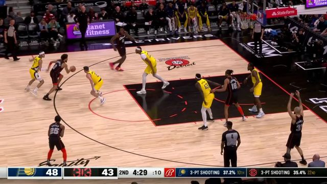 【2024年03月21日 步行者vs活塞集锦】坎宁安vs步行者集锦 空砍23分10助攻两双难救主