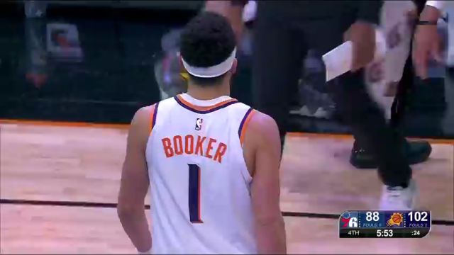 【2024年03月21日】NBA常规赛：76人vs太阳第4节英文原声录像回放