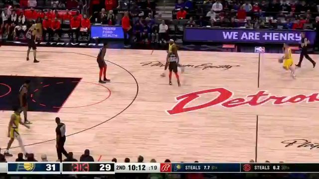 【2024年03月21日】NBA常规赛：步行者vs活塞第2节中文解说录像回放