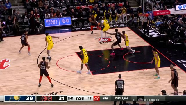 【2024年03月21日 步行者vs活塞集锦】弹道无需修正 萨瑟底角三分空心入网