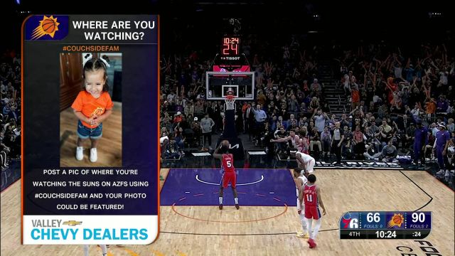 【2024年03月21日 76人vs太阳集锦】76人vs太阳五佳球 班巴空接炸筐康西尔滞空拉杆背扣