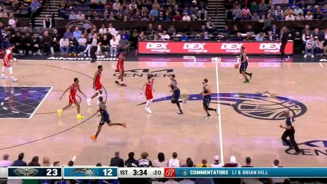 【2024年03月22日 鹈鹕vs魔术集锦】小南斯出其不意击地妙传 墨菲一飞冲天隔扣富尔茨